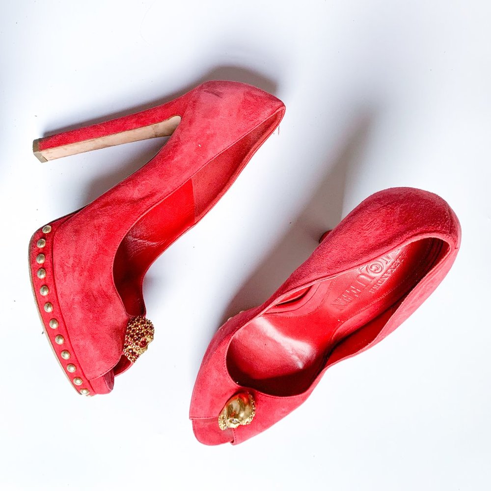 Alexander McQueen Skull Studded Heels